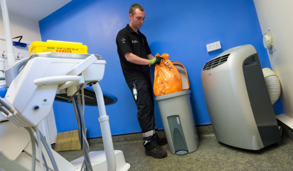 clinical waste being disposed of by initial medical