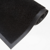 Up close picture of rolled up mat